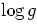 $\log g$